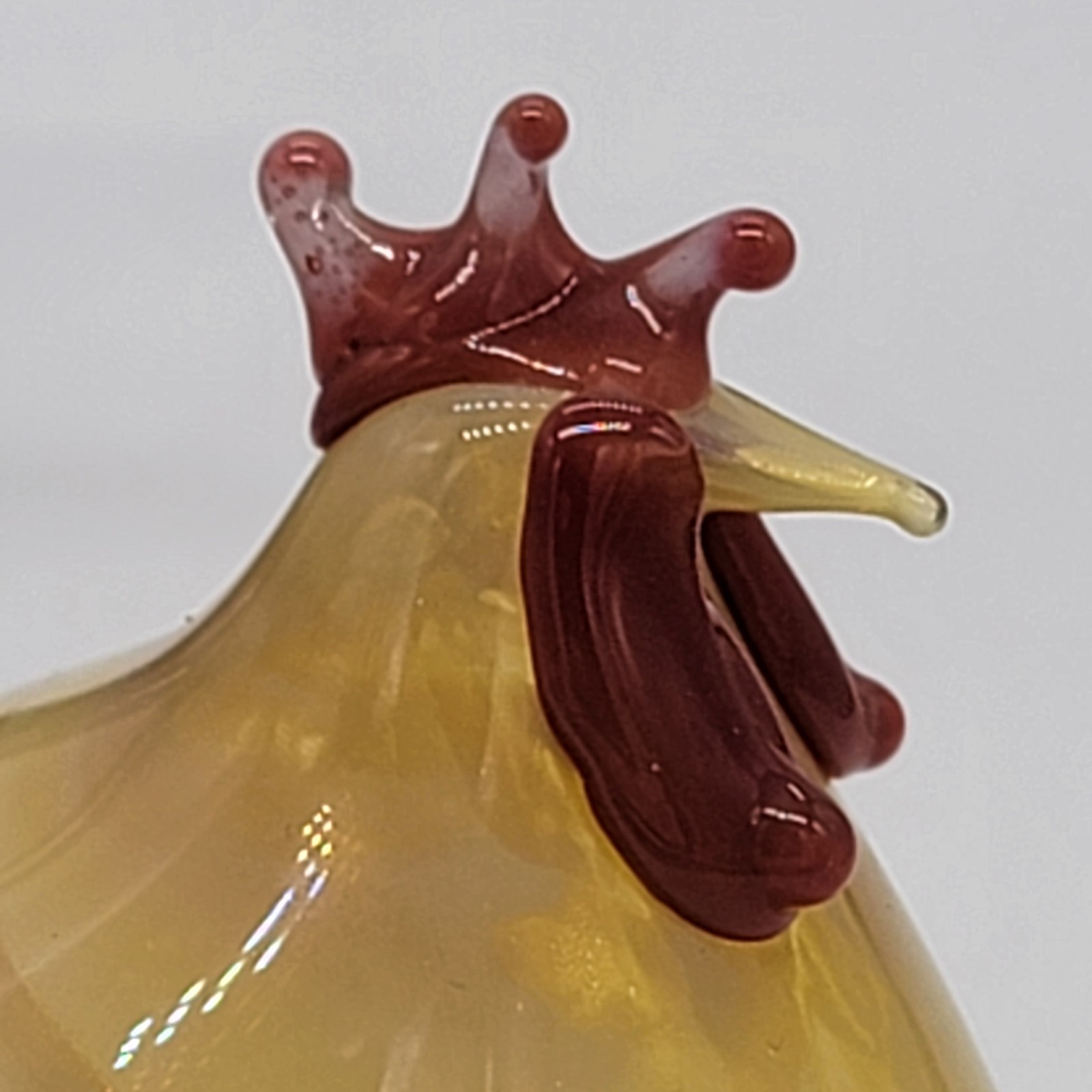 Rene Burri Mundgeblasen Blown Art Glass Chicken Figurines Lot Of 3