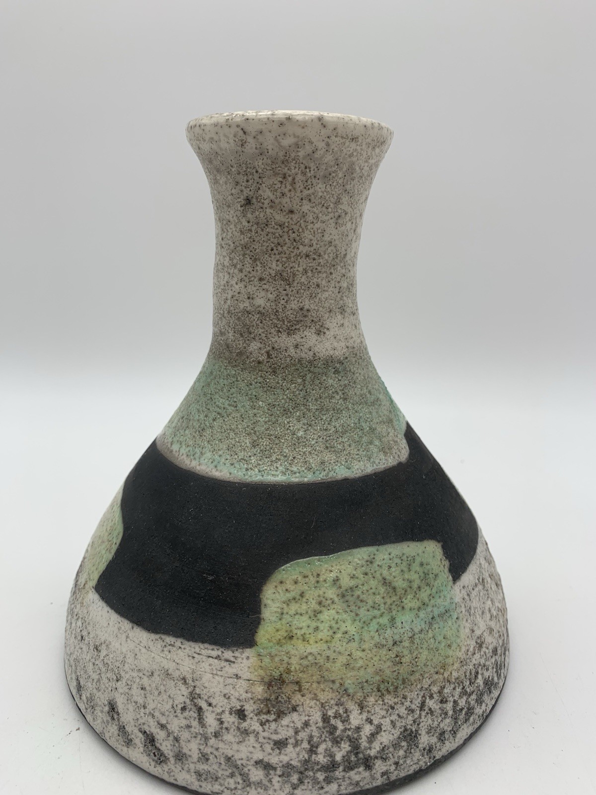 Raku Pottery Vase-Signed By Artist Beautiful