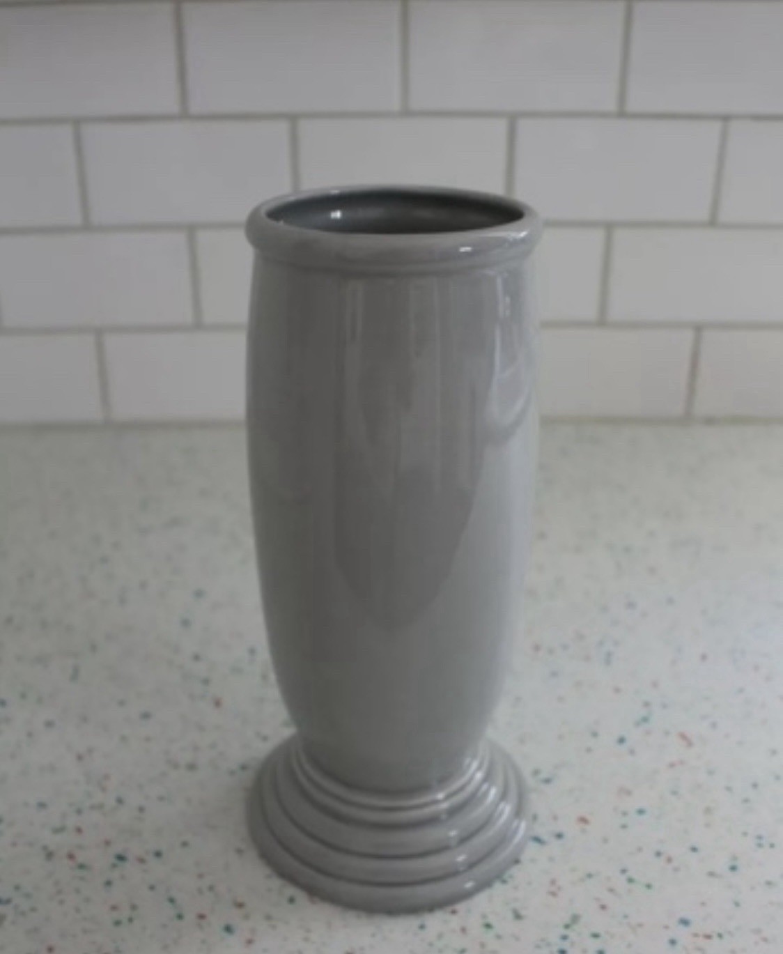 Fiestaware Gray Millennium 3 Vase -NIB