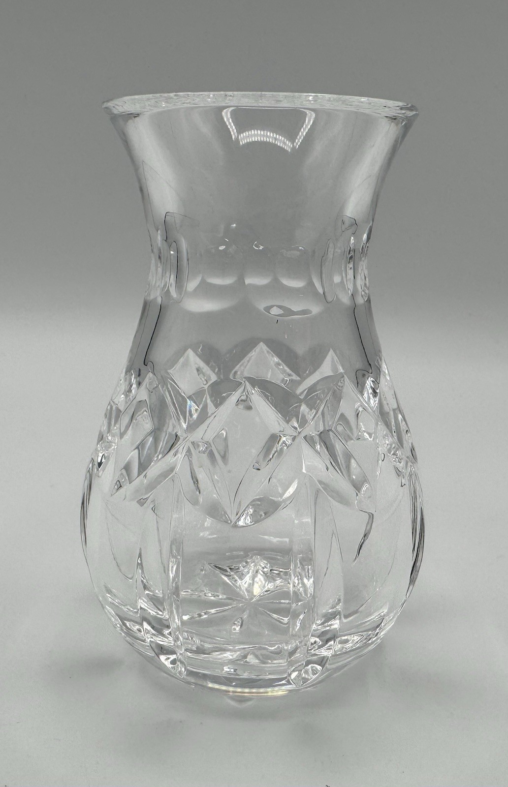 Vintage 1997 Waterford Society 4.5″ Crystal Posy Vase Bud Flower