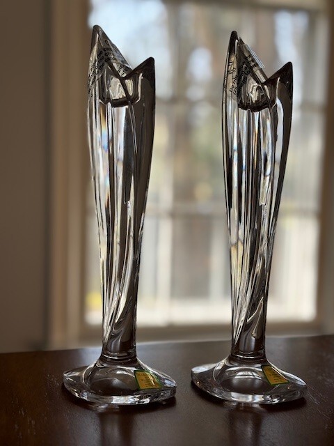 Vintage Waterford Crystal Palma Marquis 10″ Set of 2