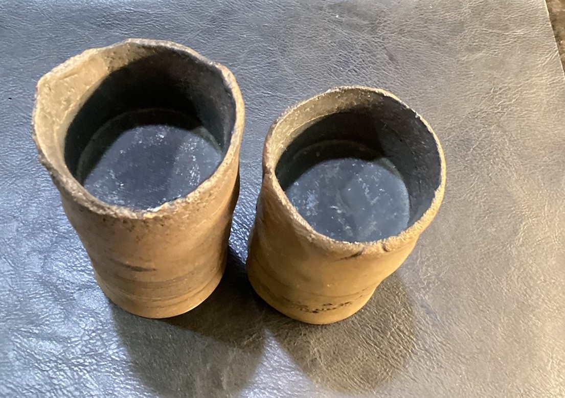 2 J H Boone Art Sculpture Candle Holders Signed Native American Limited Edition