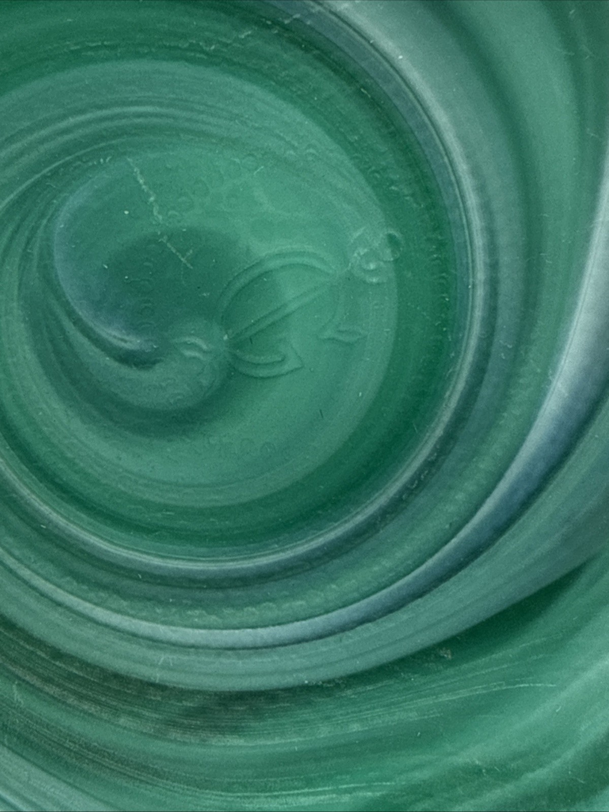 Vintage IMPERIAL SLAG GLASS OWL GREEN JADE SATIN COVERED JAR 6 1/2″ Marked IG