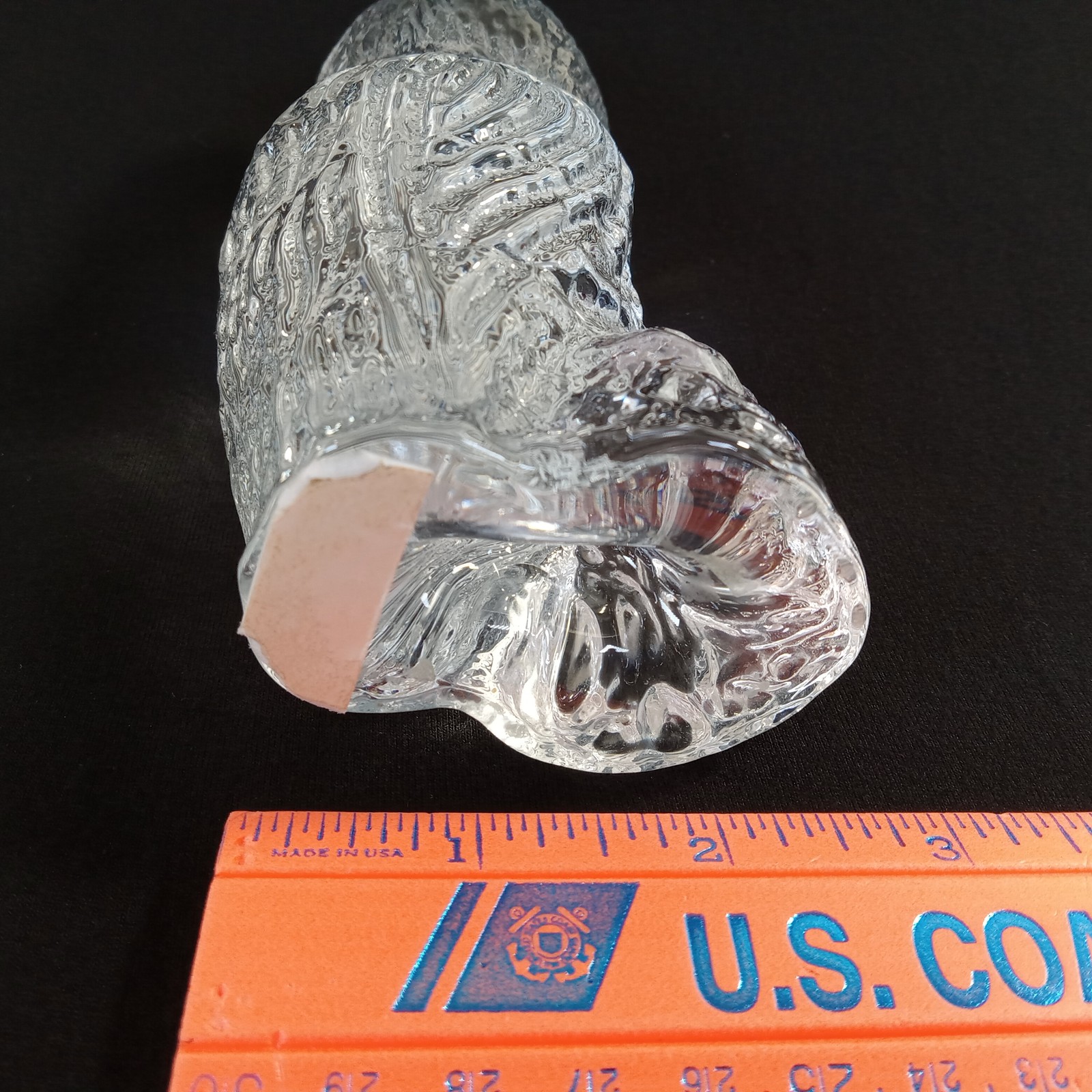Vintage Engberg Glass Owl Figurine Sweden Art Glass Paperweight Decor 5.5″