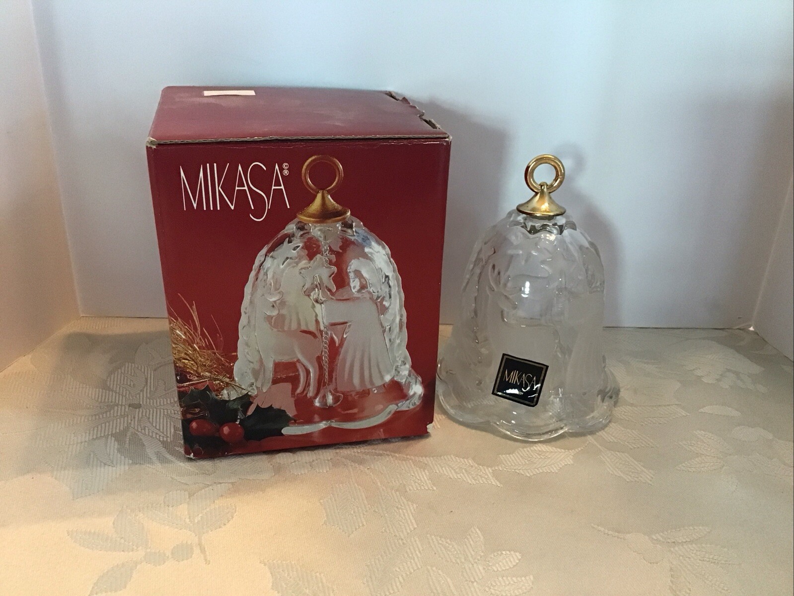 MIKASA HOLIDAY LIGHTS 4″ Bell In Original Box (ORN5-102024)