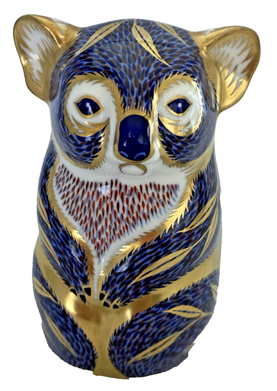 Royal Crown Derby Imari Koala Bear paperweight W/ Gold Stopper 1991