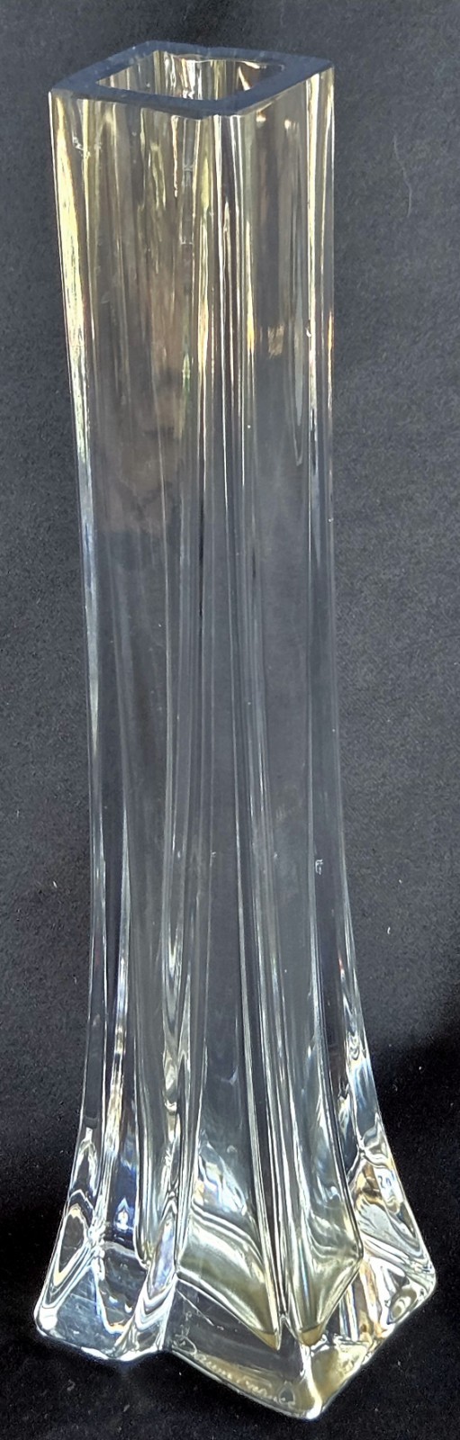 Vintage Daum France Soliflore Crystal Vase 11″ height Signed
