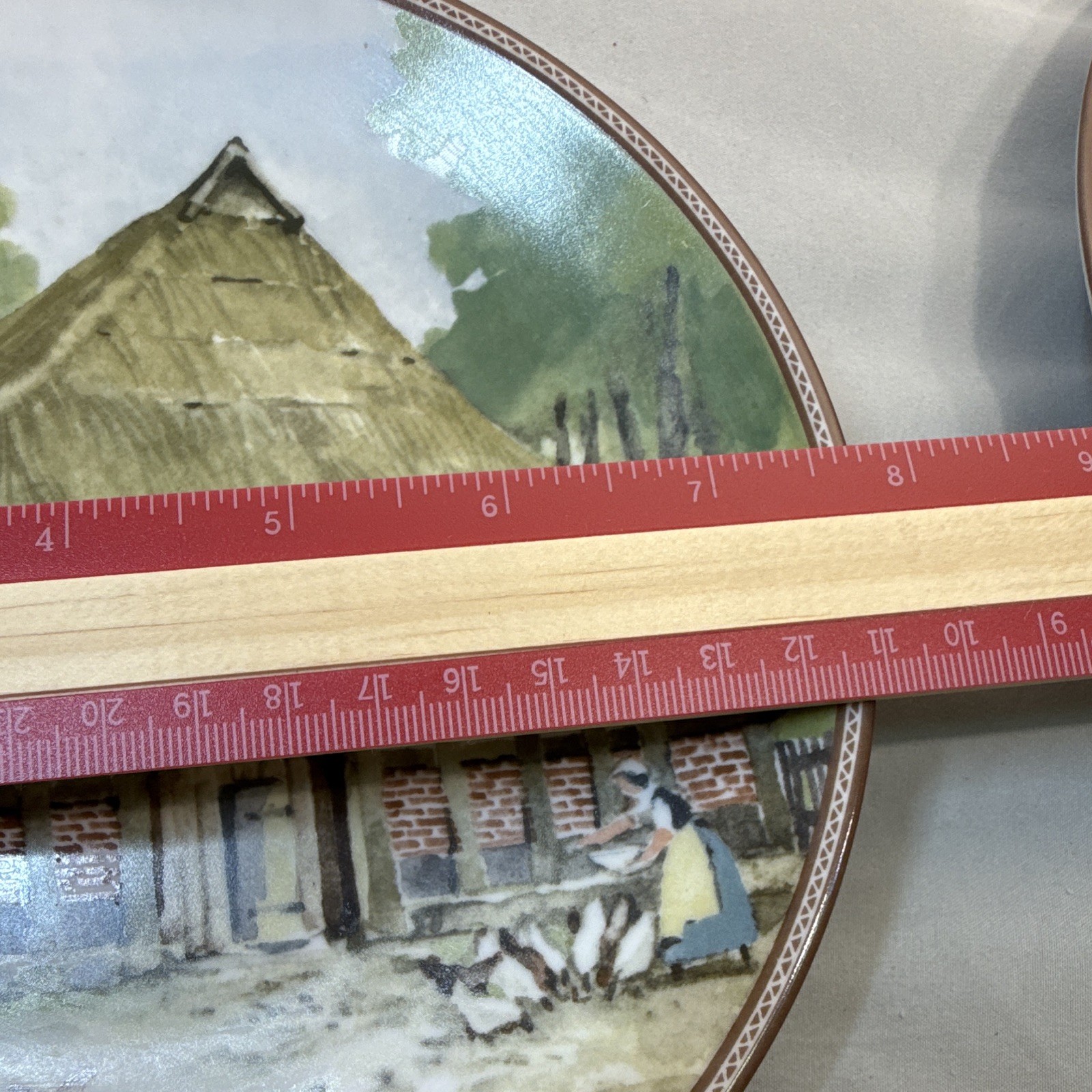 Vintage Set of 5 Konigszelt Bayern German House Plates Karl Bedal 1980s