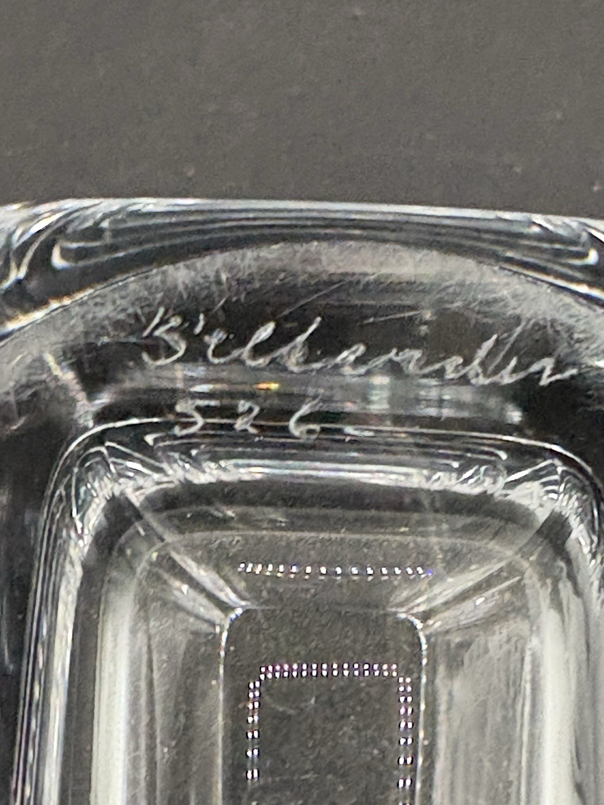 Vtg Signed And Numbered Swedish Engraved Crystal Ship & Girl Vase