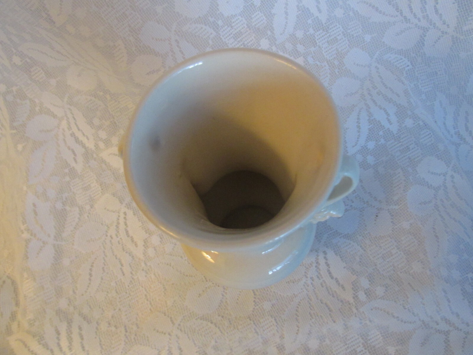 Vintage Little Royal Copley Vase With Flowered Double Handles