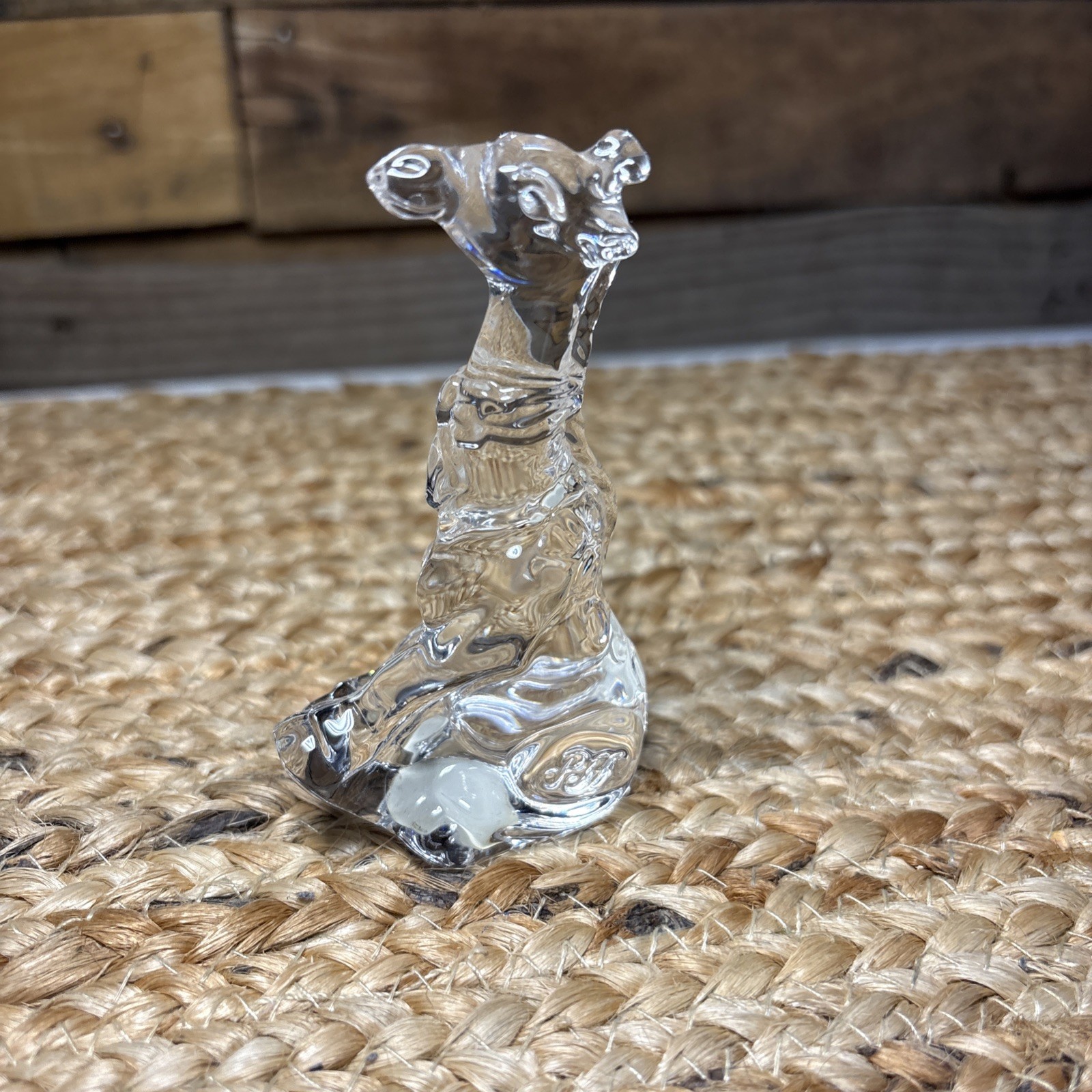 Princess House 24% lead crystal tressure rocking giraffe figurine from Germany