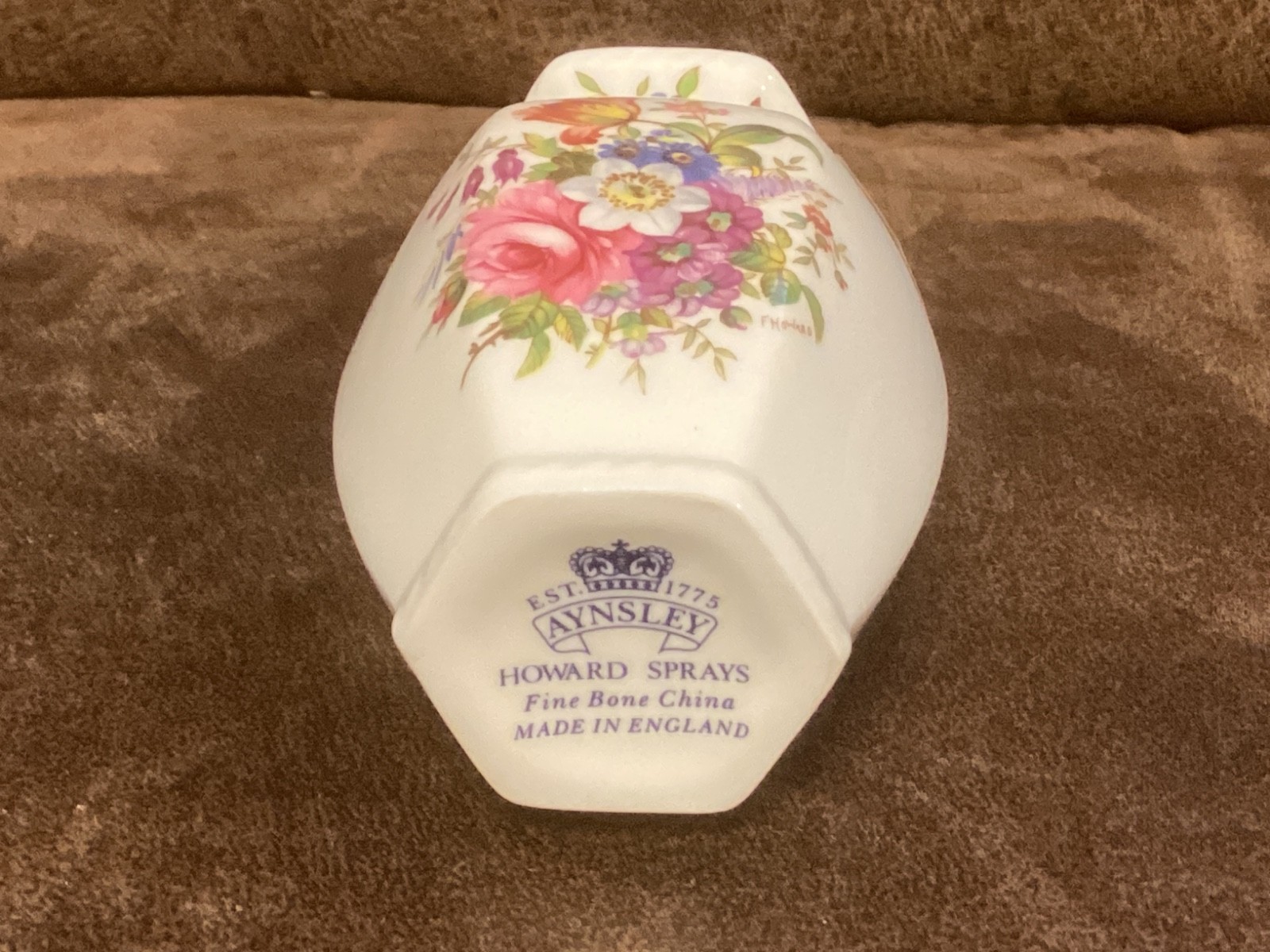 AYNSLEY CHINA HOWARD SPRAYS CHELFORD VASE 3 1/4 INCH BOXED PRISTINE
