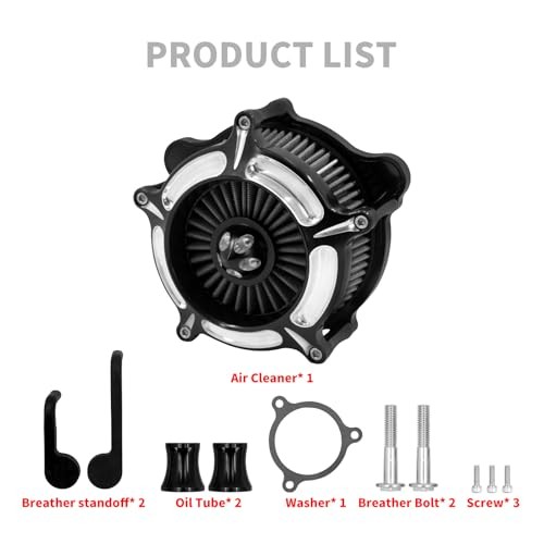 Motorcyle Air Cleaner Filter D for M8 Touring 17-23 Trike 17-25 Softail 18-24