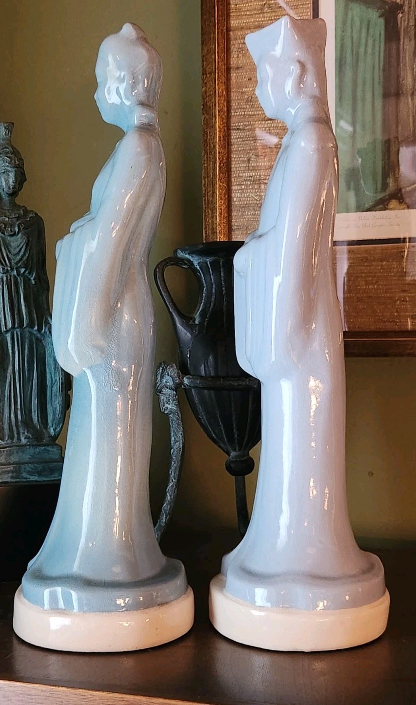” I LOVE LUCY ” Asian Mantle Figurines Stewart B. McCulloch California Pottery