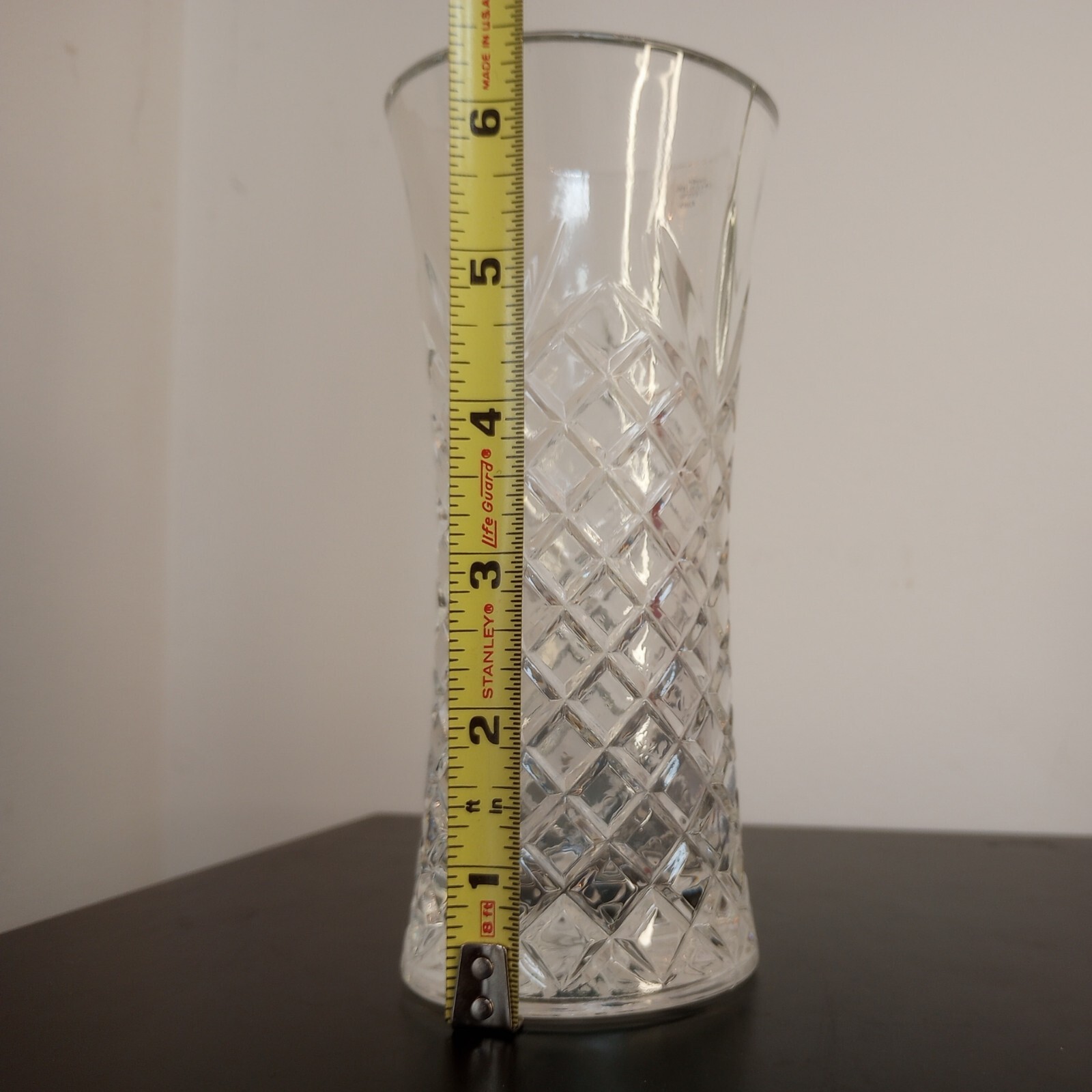 Crystal Vase Avon Wheel Cut Pineapple Small 6.5″ 24% Full-Lead VTG