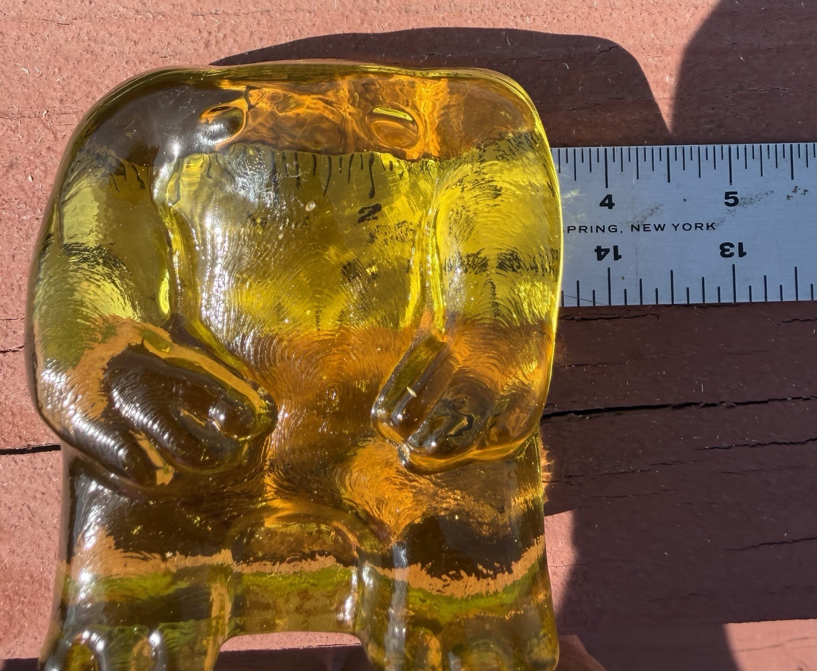Blenko Glass Grafton Monster Cryptid Critter – Citrine 2524C I Glow!!!