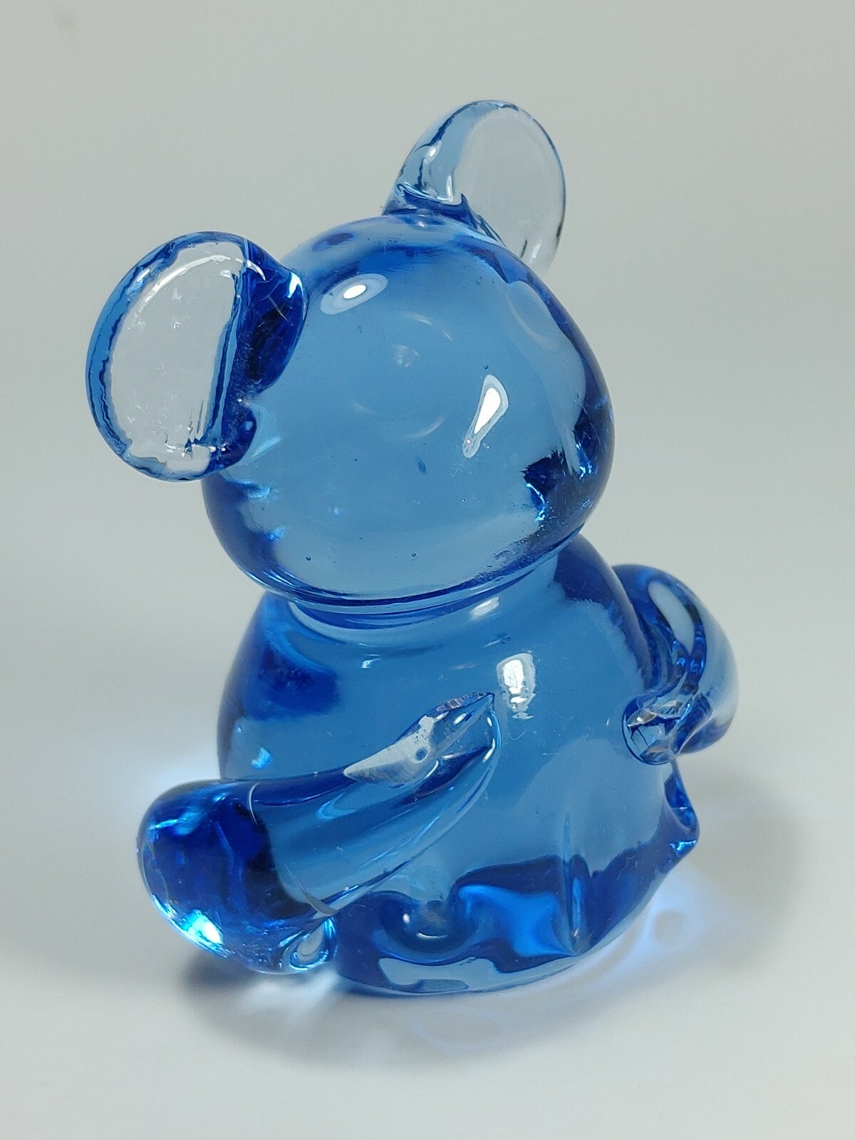 United States Commemorative Fine Art Gallery Koala Bear Blue Art Glass Figurine