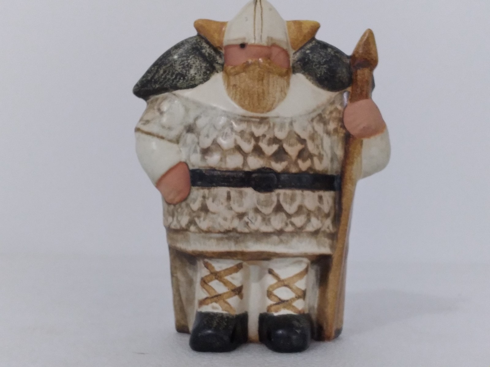 Lisa Larson Gustavsberg K Studio Sweden Stoneware Viking Soldier w Sword 5.25″H