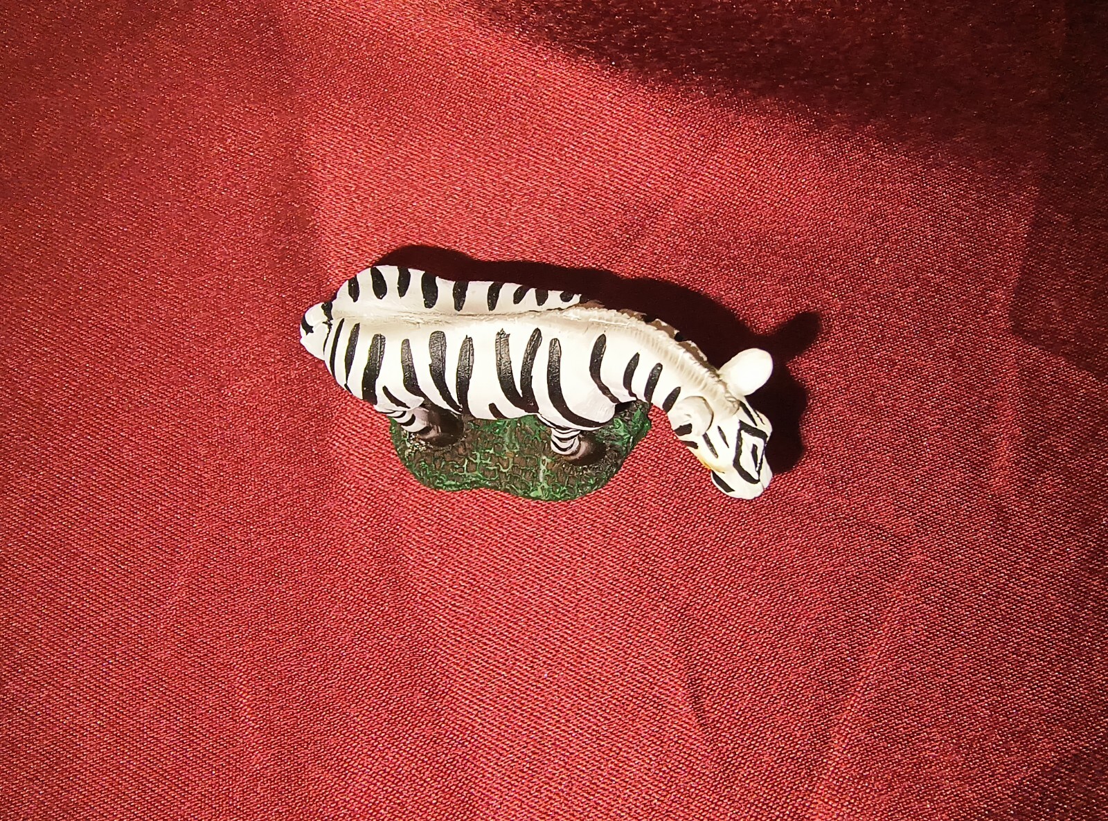 Adorable Collectible White w/Black Stripes Safari Zebra Mini Figurine