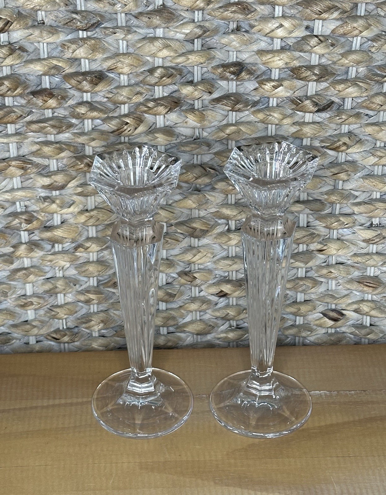 Pair Of 2 Marquis by Waterford Festivale 8” Candlestick Candle Holder, Decor