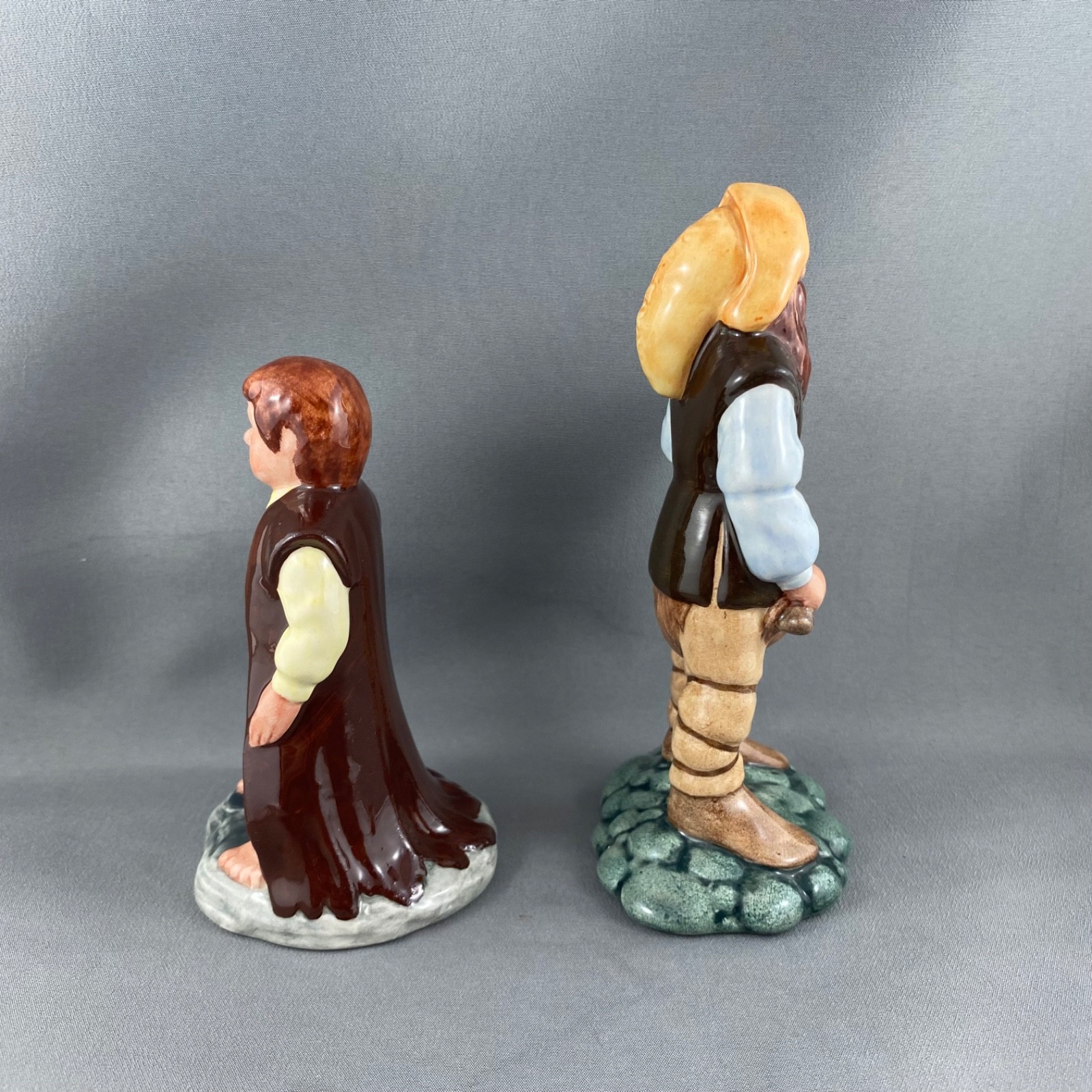 Royal Doulton Figurines, Lord of the Rings, Gimli and Bilbo, 5.5” and 4.5”