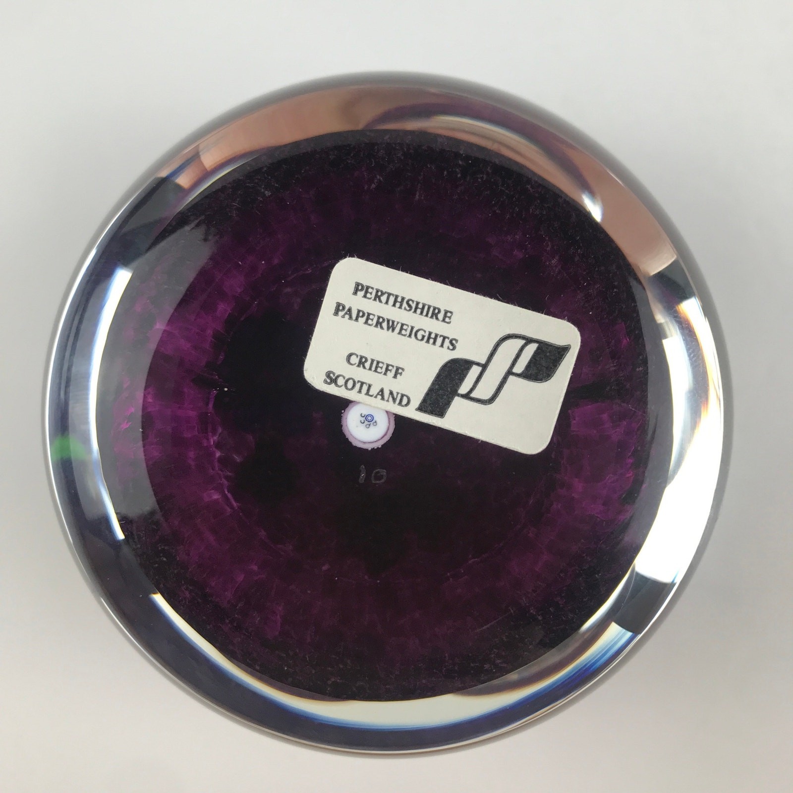 Perthshire Club Fourth Annual Collectors 2001 PPCC Flower Faceted Paperweight