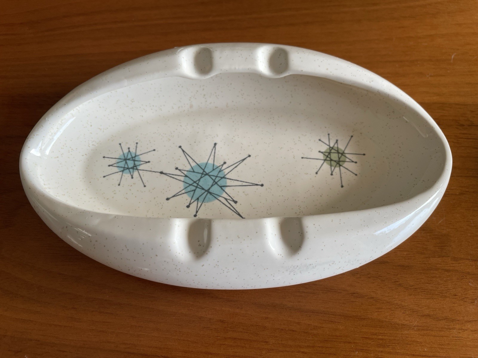 Vintage Franciscan Atomic Starburst Ashtray MCM Excellent!