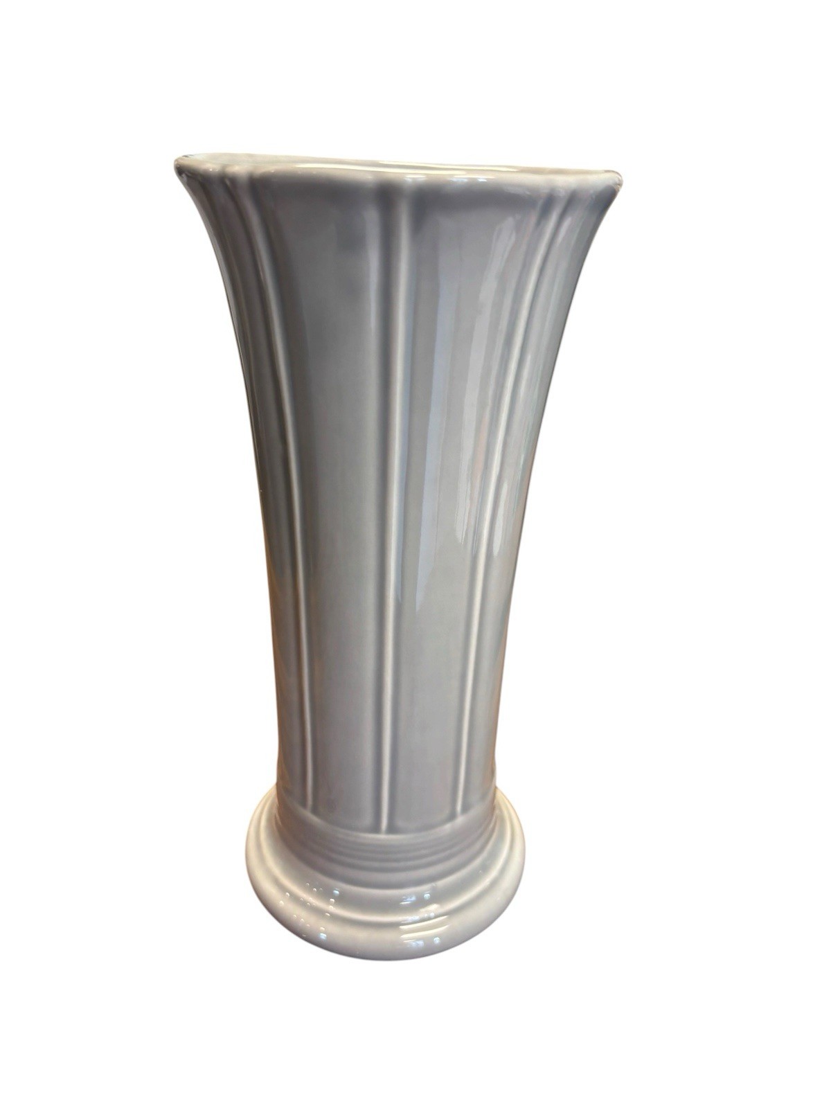 Fiesta Small Vase 8” Pearl Gray With Original Box Fiestaware