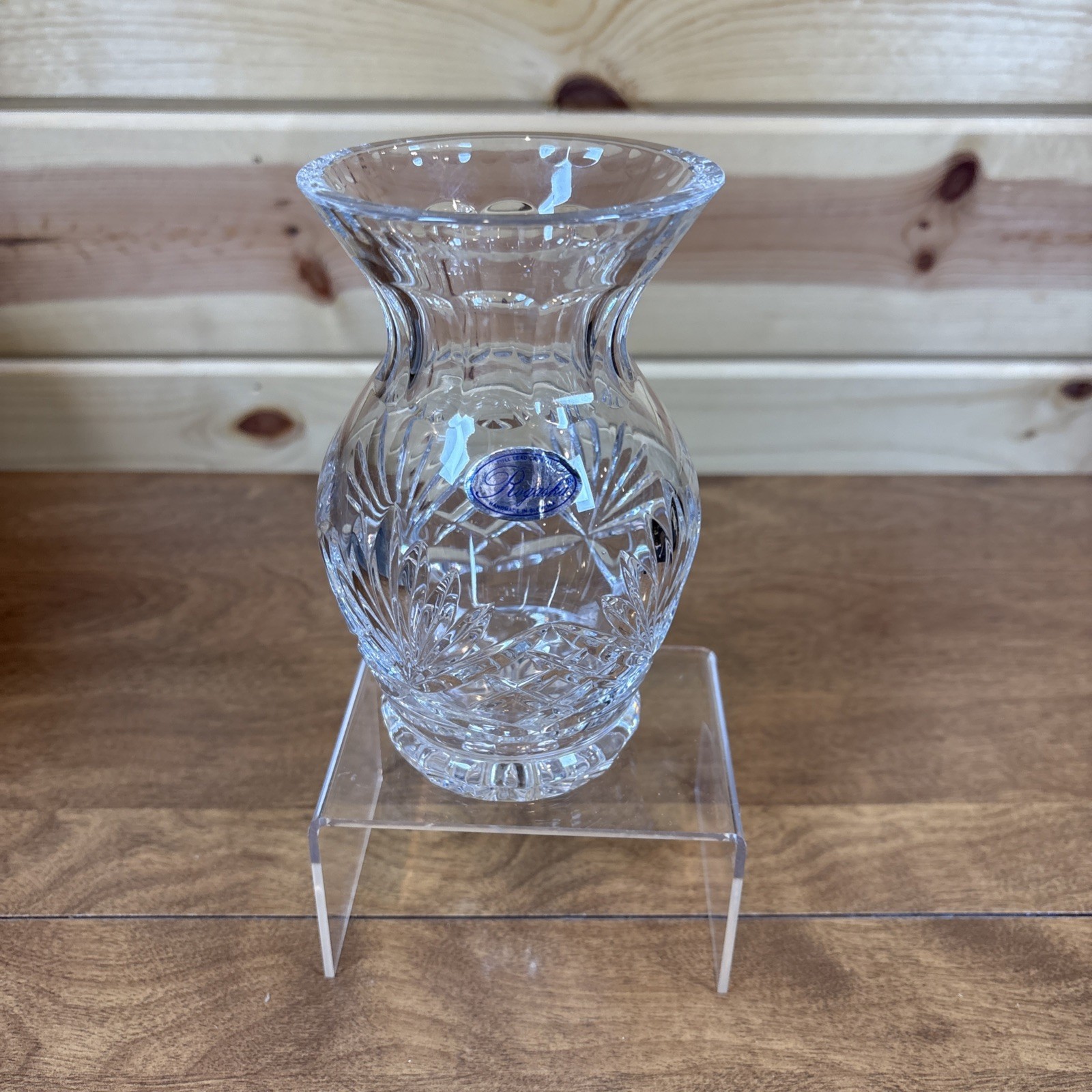 Rogaska Richmond Crystal Cut Vase Flower Urn 5 5/8 inch Clear Discontinued~READ