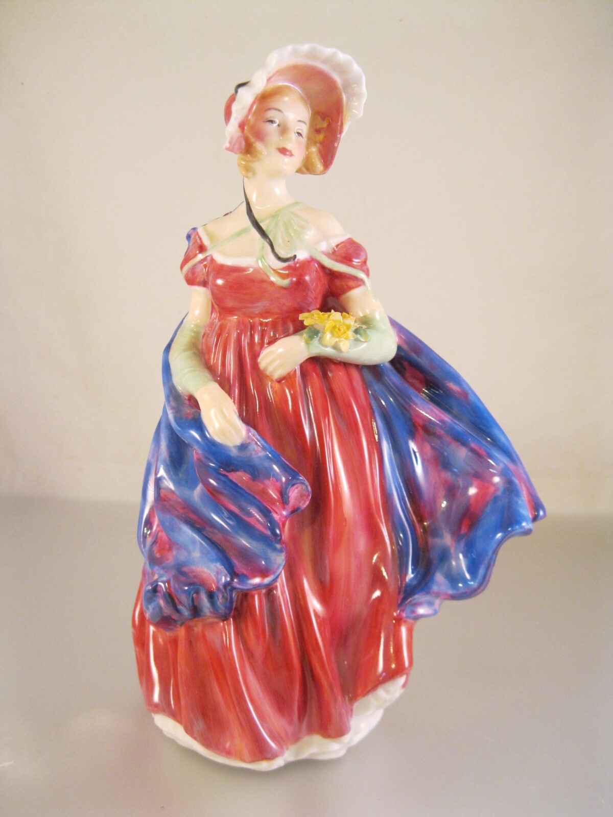 ROYAL DOULTON Lady April Hand Painted Porcelain Figurine Bone China England