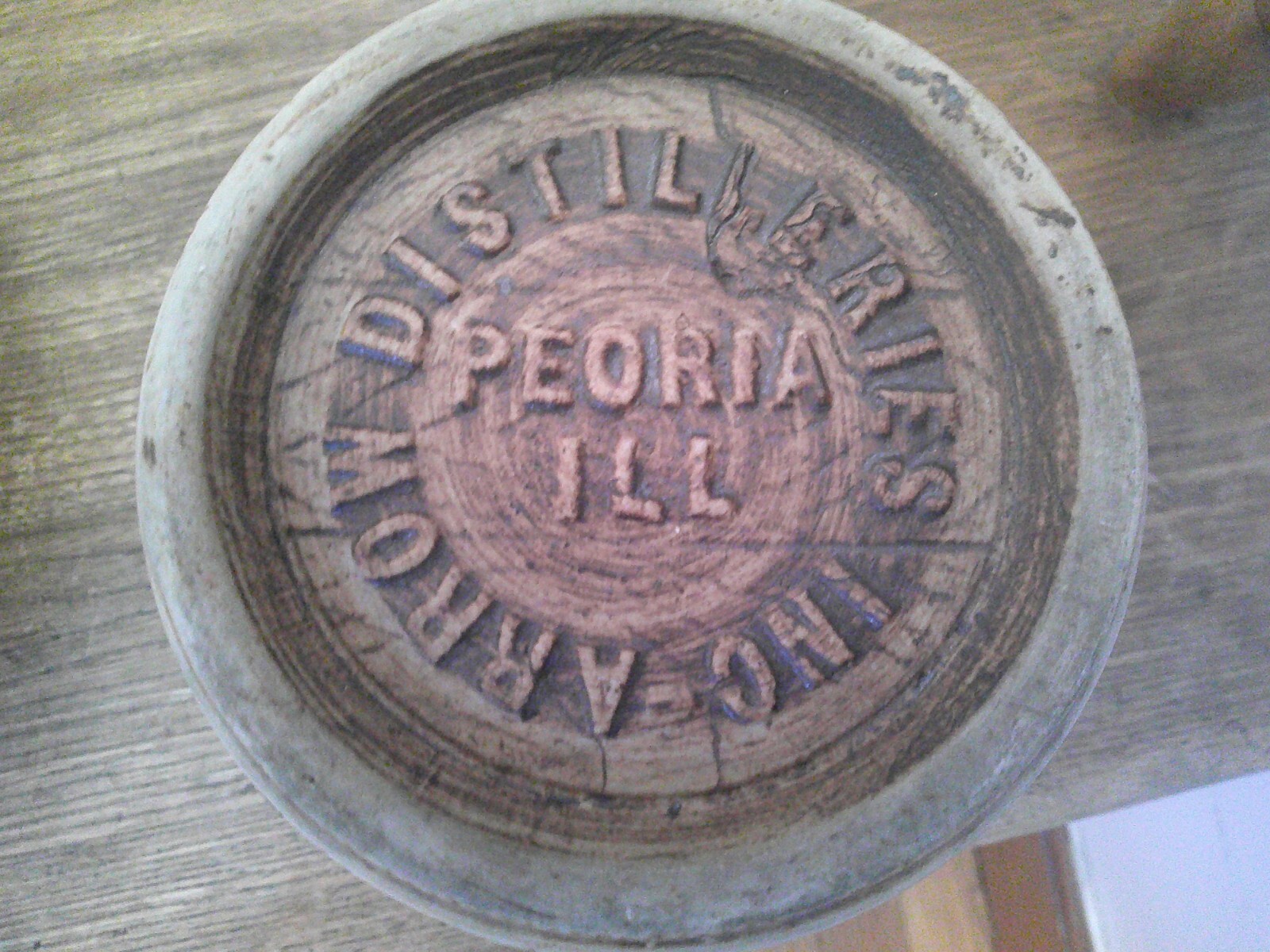 Vintage Pottery Small Whiskey Barrel