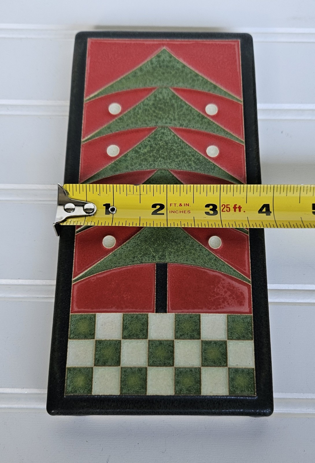 Vintage 1990s Motawi Tileworks Dard Hunter Tree Art Tile Ann Arbor Michigan 8×4