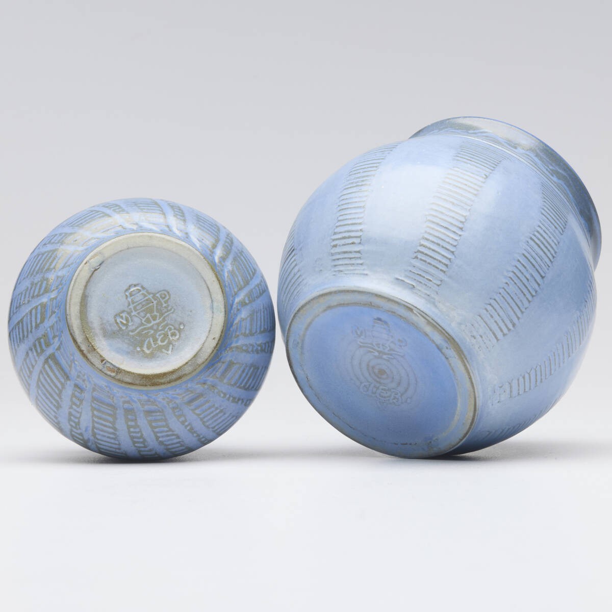 Arthur Eugene Baggs for Marblehead Pottery Earthenware Vases set of two