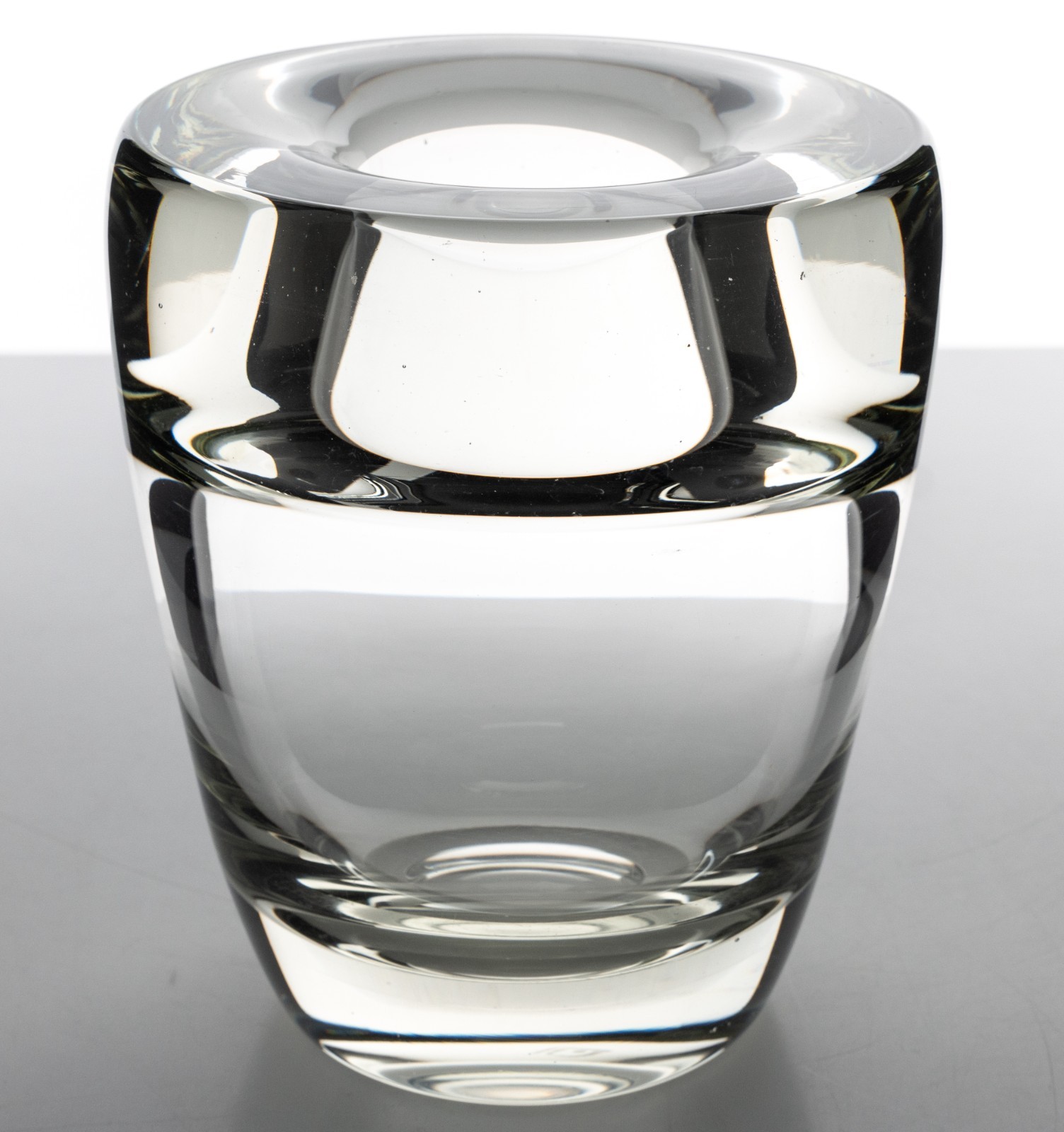 RARE Andries Dirk Copier Art Deco Vase 7×6″ 8lbs KN1706 Leerdam Glassworks 1936