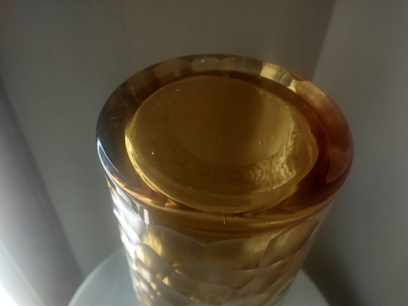 Murano Carlos Scarpa Style Batutto Hammered / Wheel Cut Engraved Vase