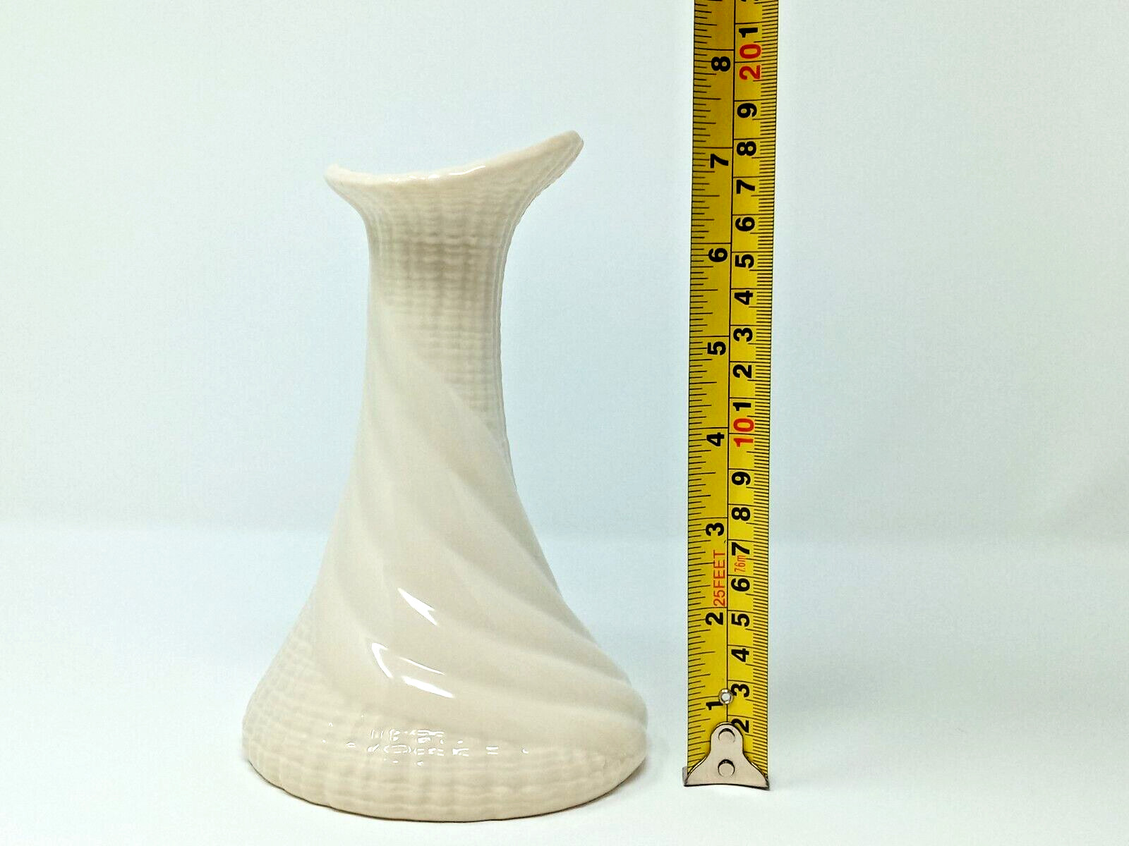 Portmeirion Seascapes Taper Candle Holder cream color Ceramic nautical beach euc