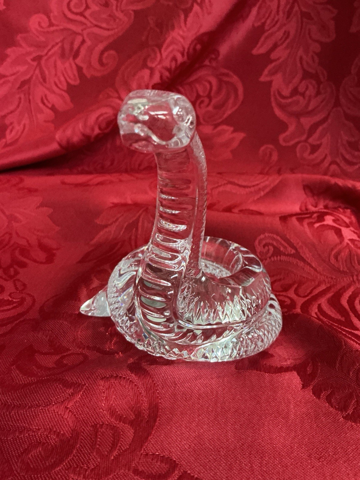 NIB NEW FLAWLESS Exquisite BACCARAT France Glass 2025 SNAKE COBRA Crystal Figure