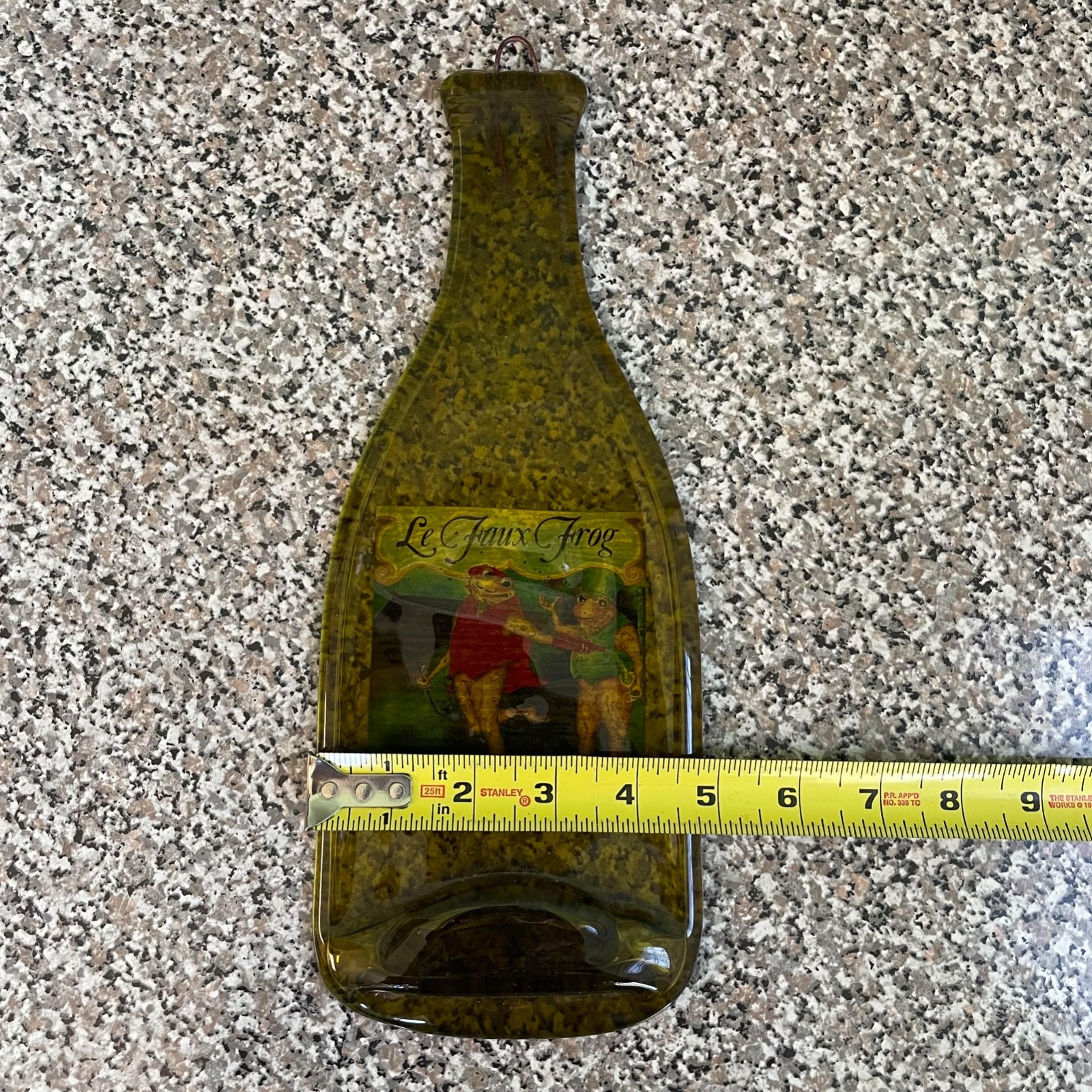 Flattened Wine Bottle Appetizer Dessert Decor Serving Tray Trivet Spoon Rest