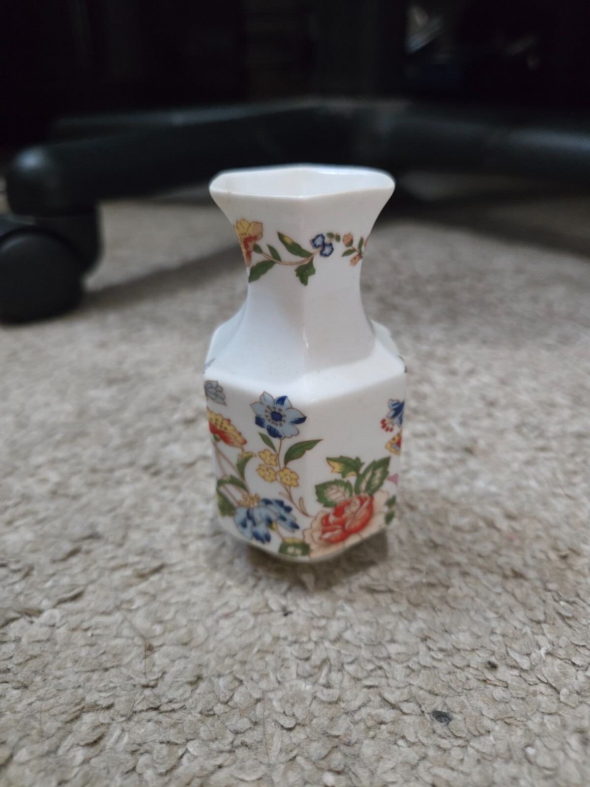 Vintage Aynsley Fine Bone China Miniature Vase – 3.5 Inches
