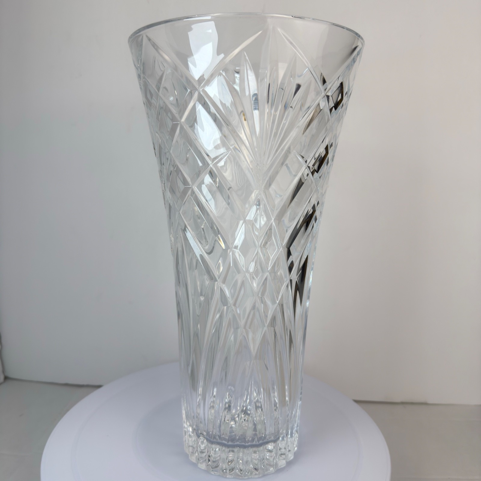 Crystal Vase RCR Cristalleria Italiana 12″ Heavy Lead-Free Made in Italy