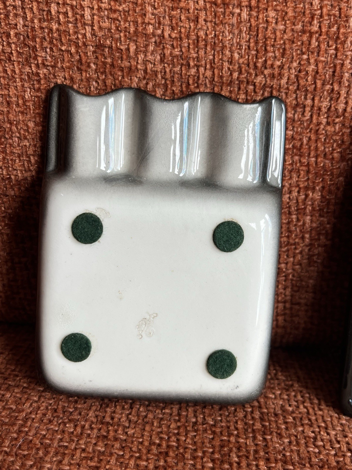 Vintage Pair Mid Century Modern Cigarette Tray Holder by Sascha Brastoff Signed