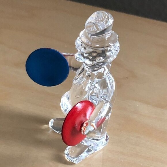 VTG Waterford Crystal Ireland Merry Music Jewels the Clown with Cymbals