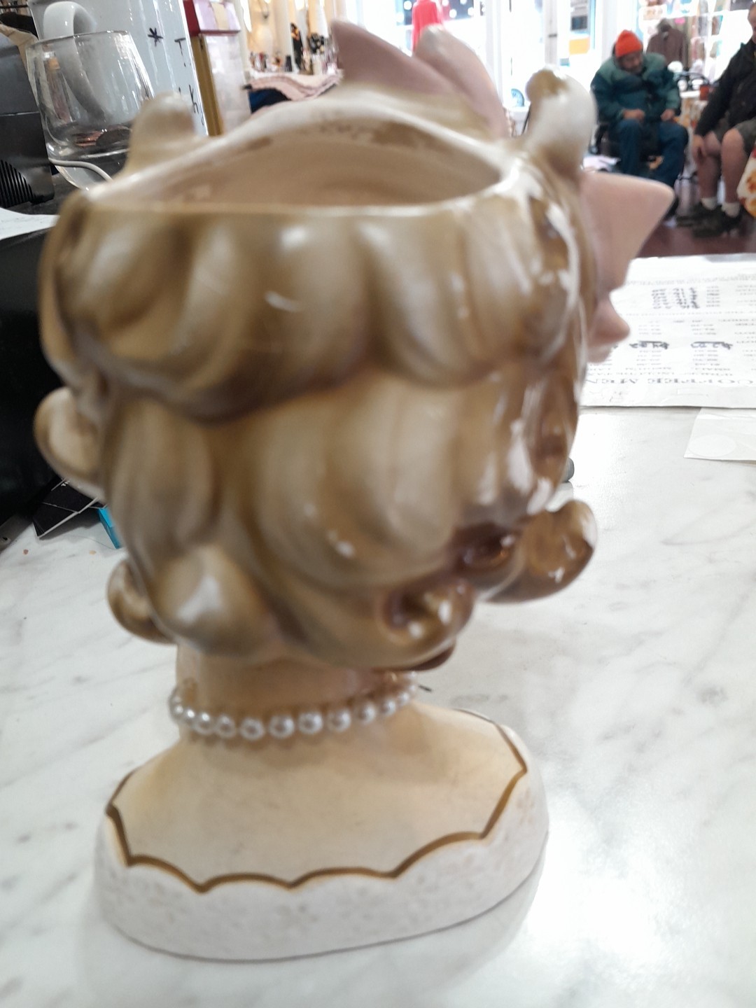 Rubens Head Vase #489 6 Inches Tall Flawed Please Read