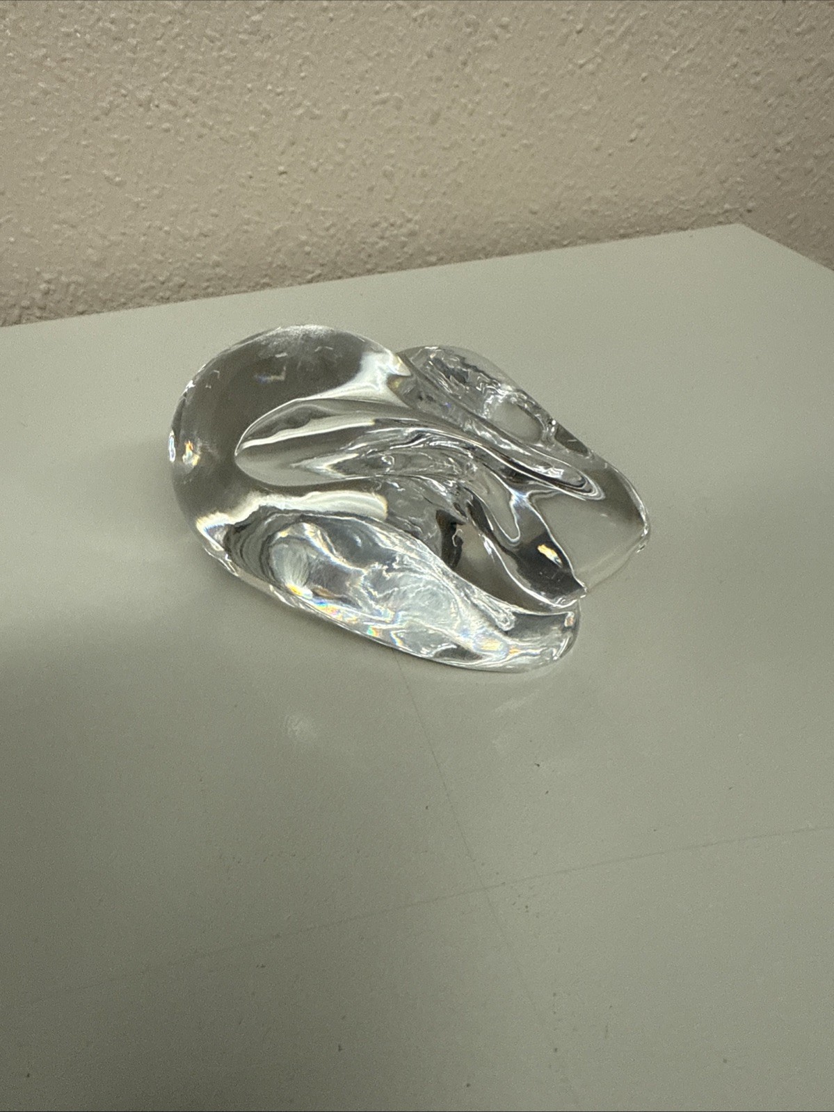 Atlantis Hand Made Lead Crystal Bunny Rabbit Figurine Paper weight Portugal