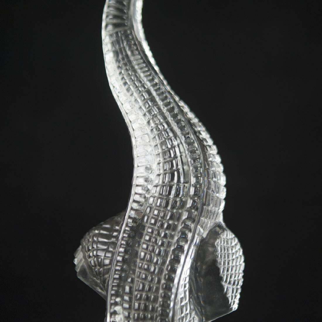 Baccarat Figurine Alligator Crocodile Crystal Very Large Heavy France New