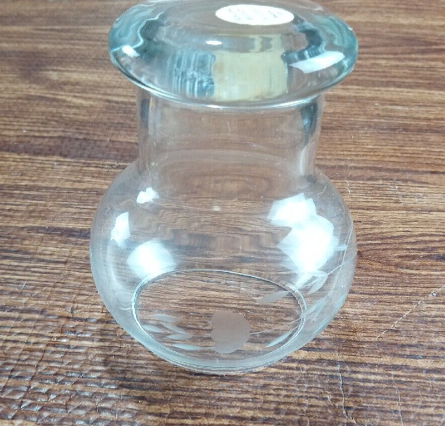 Princess House Crystal 4″ Votive Candle holder Heritage Pattern Blown Glass