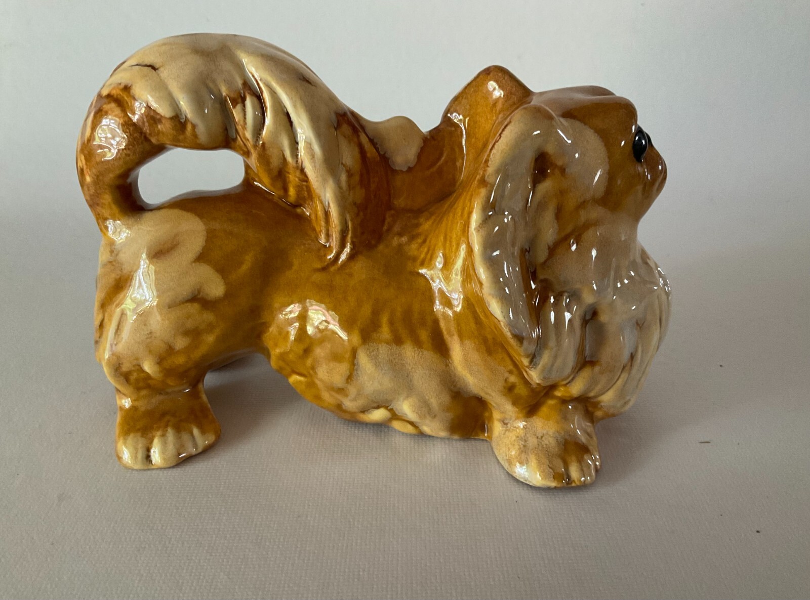 htf Royal Haeger PEKINESE Pekingese Dog Art Pottery 1950s usa Hickman 7 1/4″