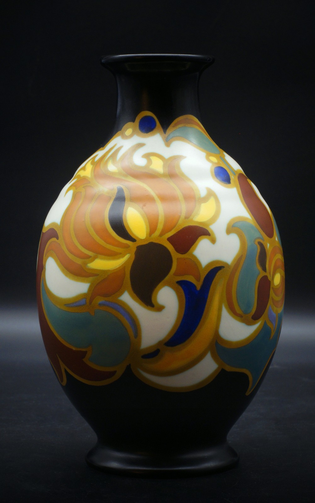 PERFECT Zenith matt Gouda bulbous vase Ruby 30’s