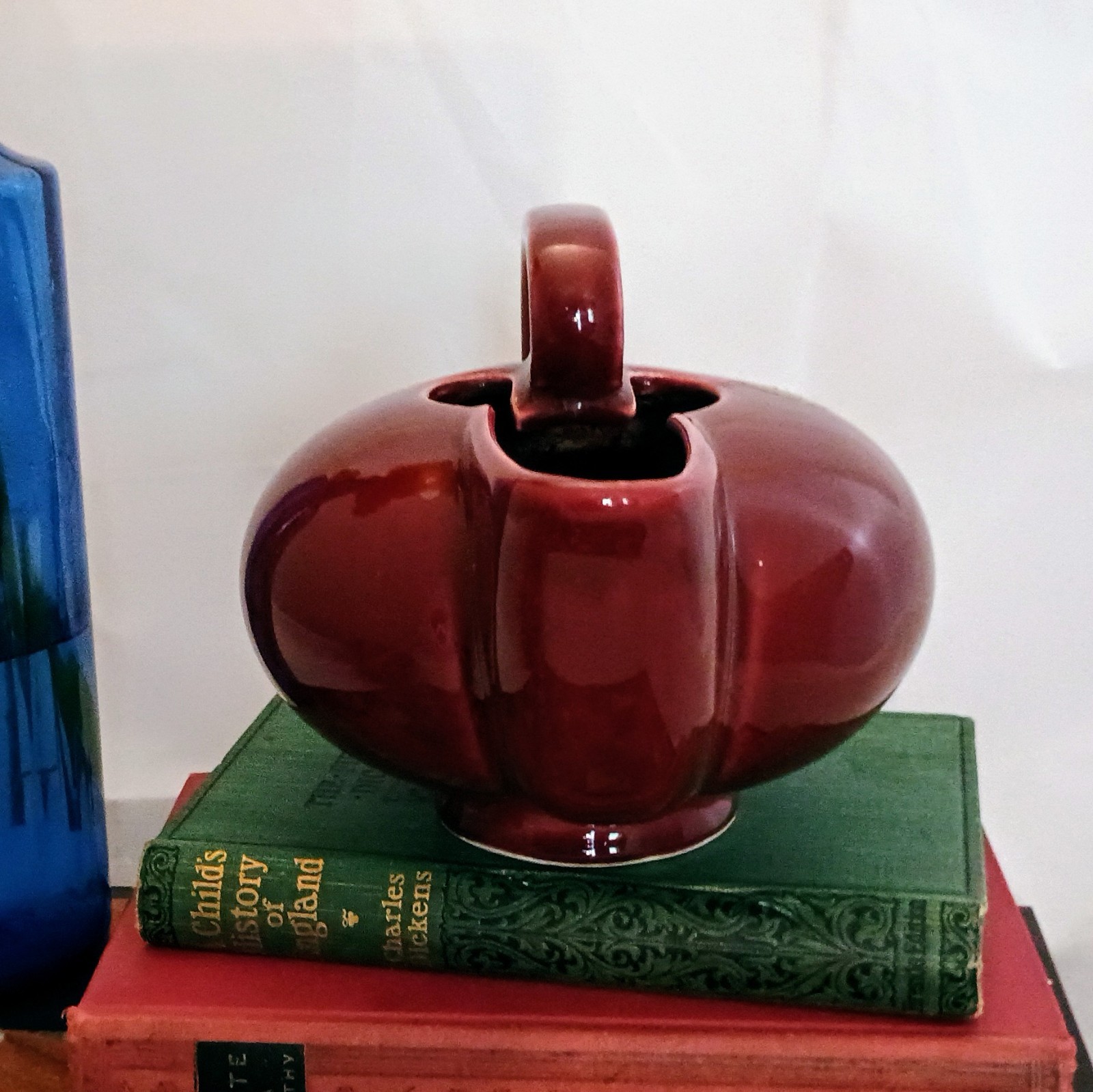 CAMARK #791 Pelican Spout Aladdin Genie Pitcher Oxblood Red 1950s Art Pottery