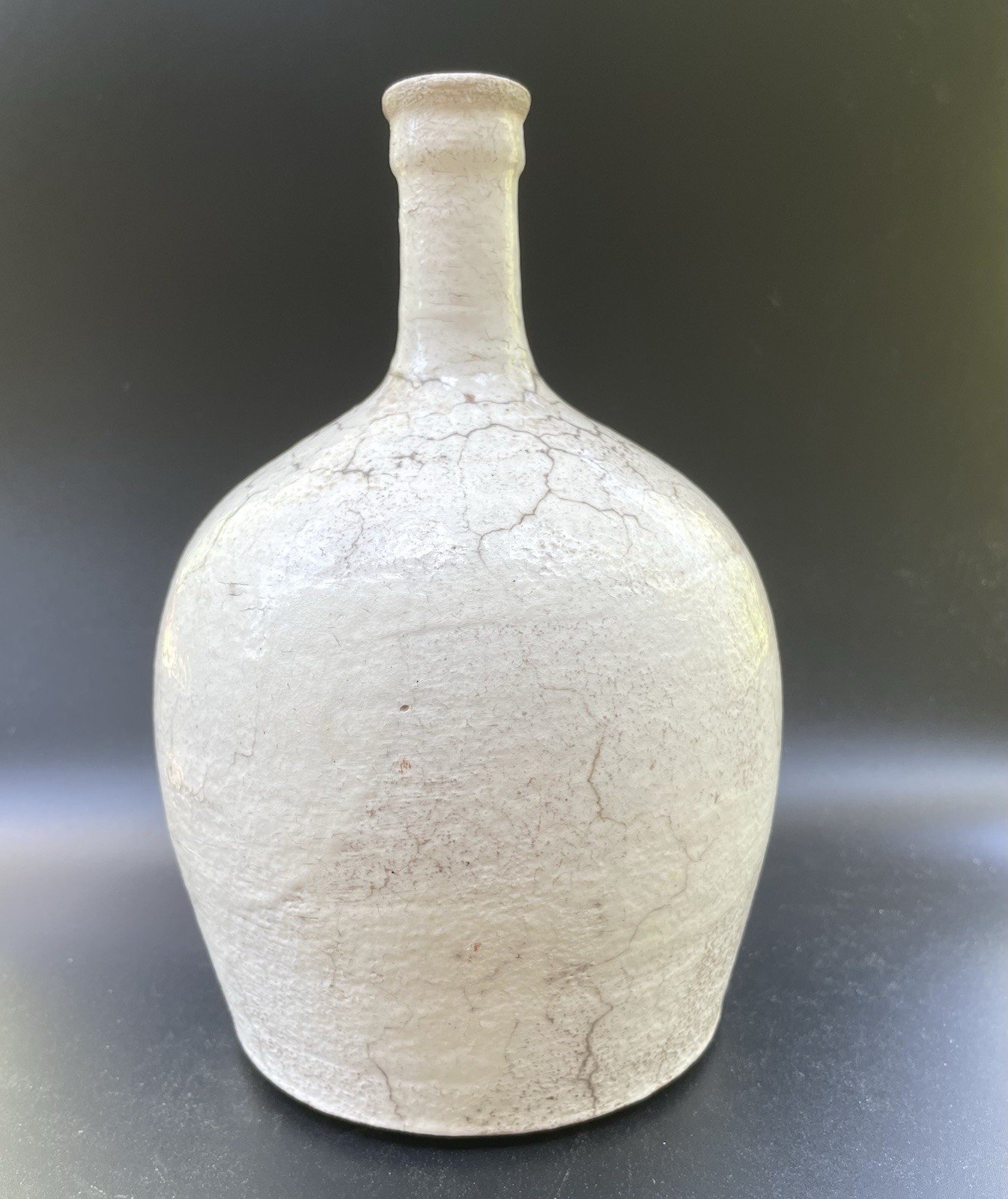 Studio Pottery Signed Bottle 9″ Tall Antique French Style Pottery Barn West Elm